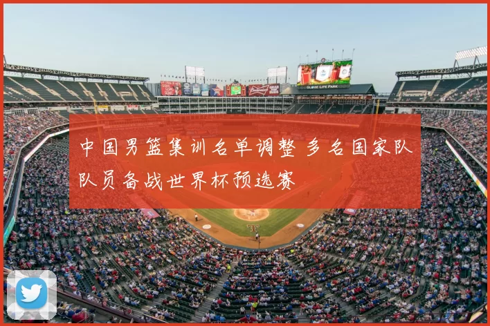 中国男篮集训名单调整 多名国家队队员备战世界杯预选赛