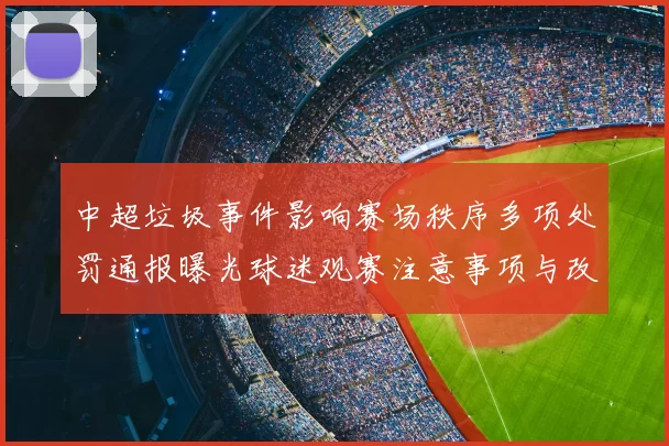 中超垃圾事件影响赛场秩序多项处罚通报曝光球迷观赛注意事项与改进措施